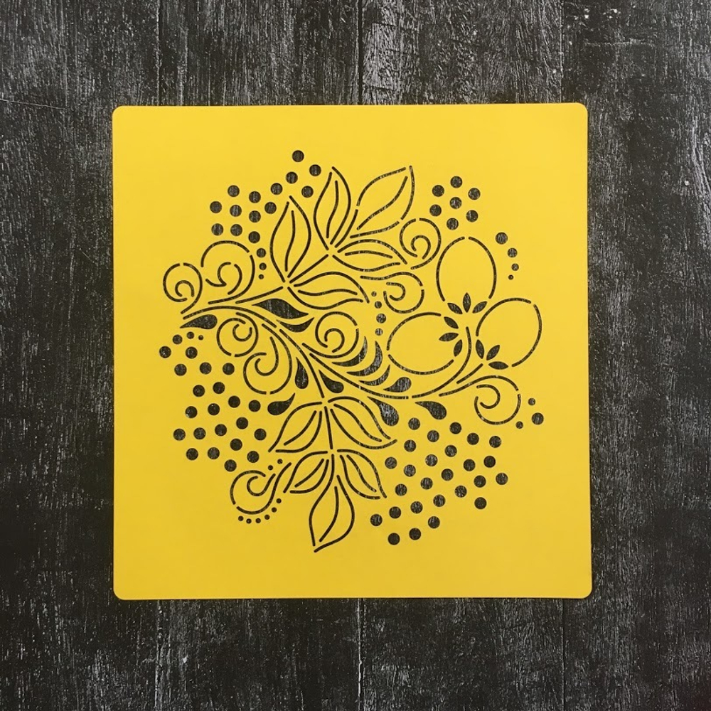 Трафарет узор №1 Ажурный круг