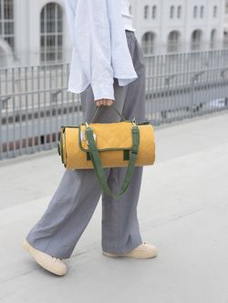 Плед для пикника и отдыха на пляже Smart Picnic, горчичный