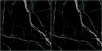 Керамогранит Arcadia Ceramica Black Spinder 60x60 см 1.44 м² глянцевый цвет черный