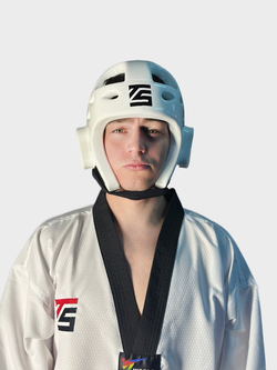 Шлем для тхэквондо белый Tomorrow Star
