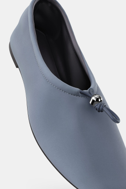 ZARA БАЛЕТКИ ИЗ НЕОПРЕНА С РЕМЕШКОМ, СИНИЙ