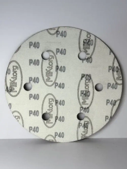 Шлифовальный круг D 225 мм на липучке 10 шт Р 40 6 отверстий