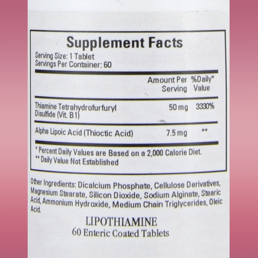 Lipothiamine 60 tab