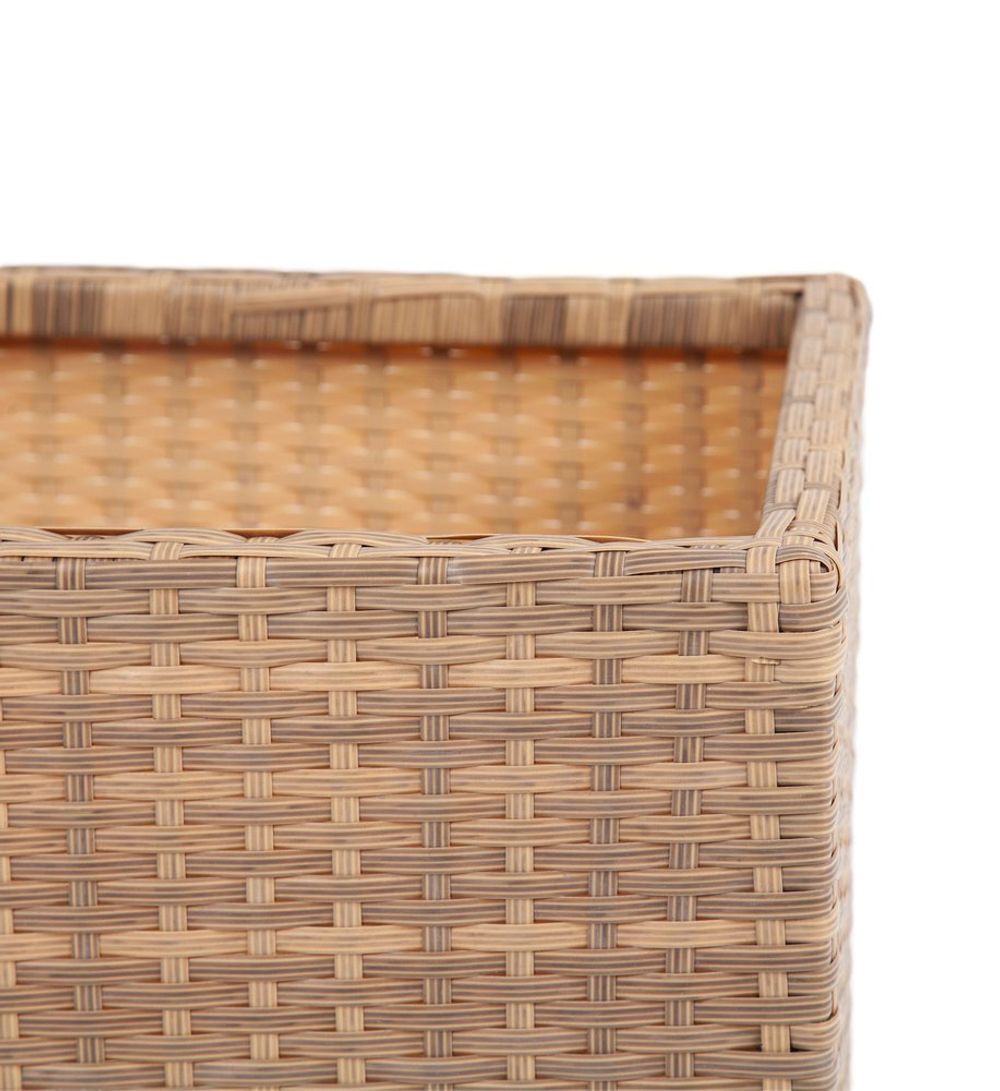 Лунго, кашпо для цветов большое плетеное