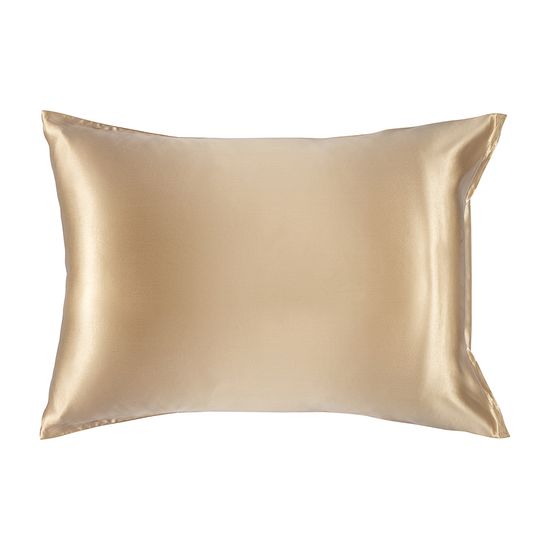 Наволочка из натурального шелка бежевого цвета из коллекции essential, 50х70 см