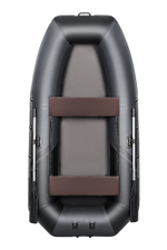 YACHTMAN-300 М (Яхтман) серый-черный (лодка ПВХ с усилением)