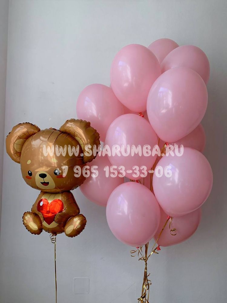 Композиция &quot;Мишка с сердцем&quot;