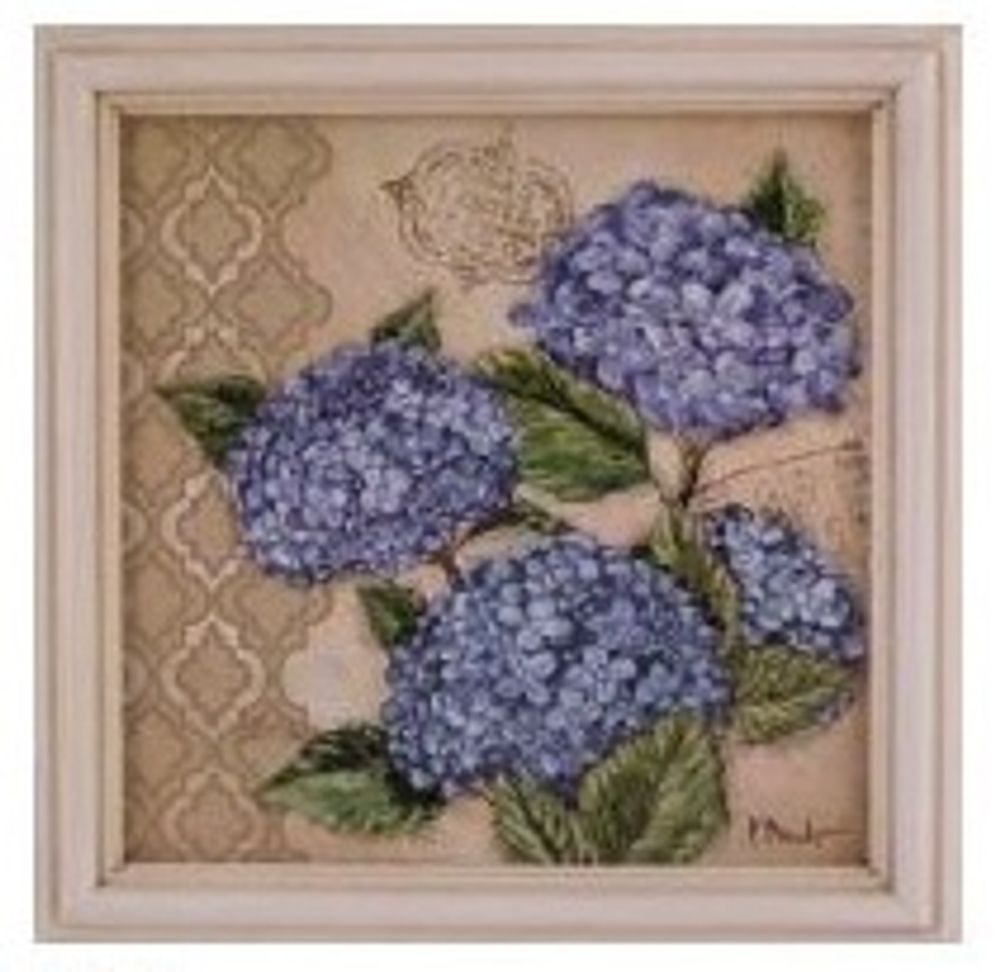 Картина "Голубые цветы"