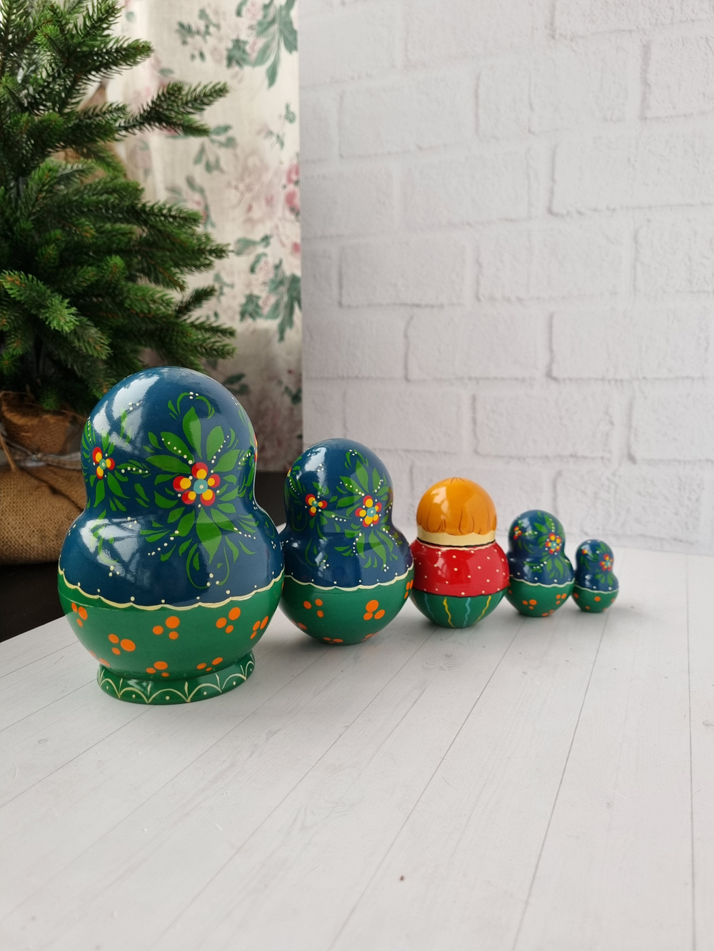 Матрёшка "С курочкой" традиция 5м 15см пузатая