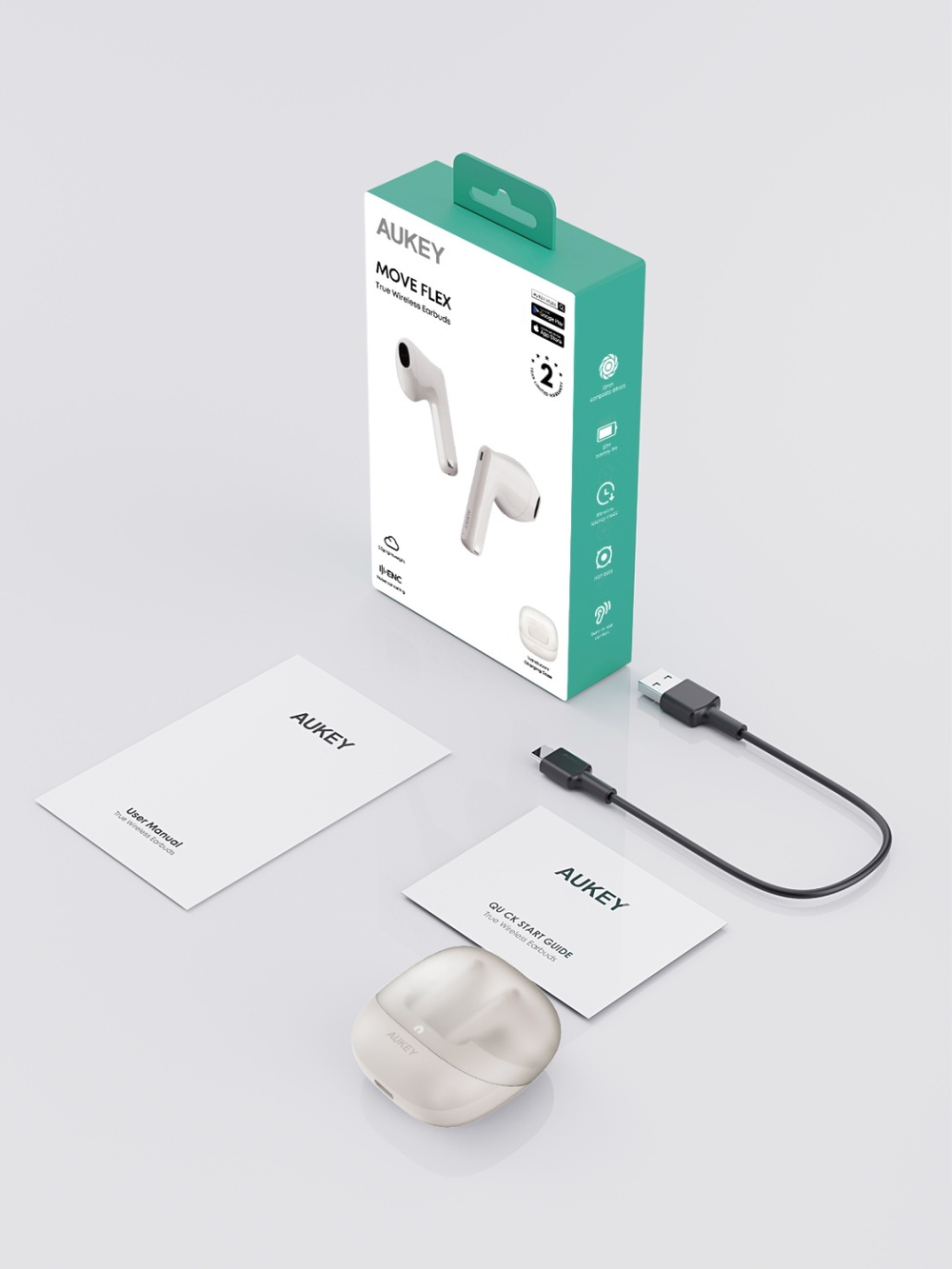 Наушники Aukey EP-M4 бежевый
