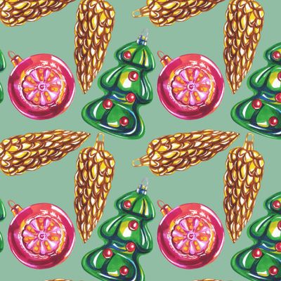 Новогодние ёлочные игрушки