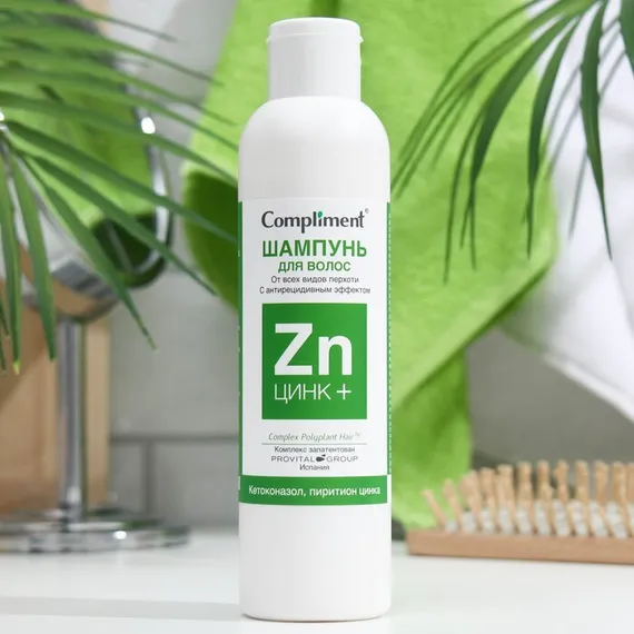 Шампунь Compliment «Цинк+», от всех видов перхоти, 200 мл