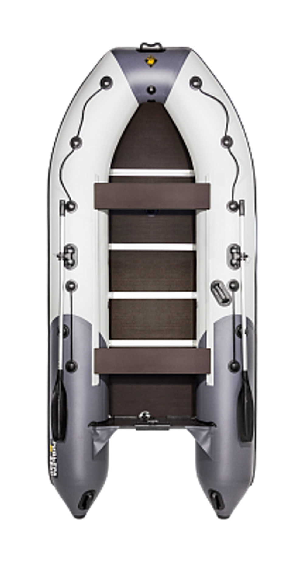 Лодка ПВХ Ривьера Компакт 3600 СК «Комби» светло-серый/графит