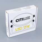 Citilux Омега CLD50K152 LED Встраиваемый светильник с диммером Чёрный