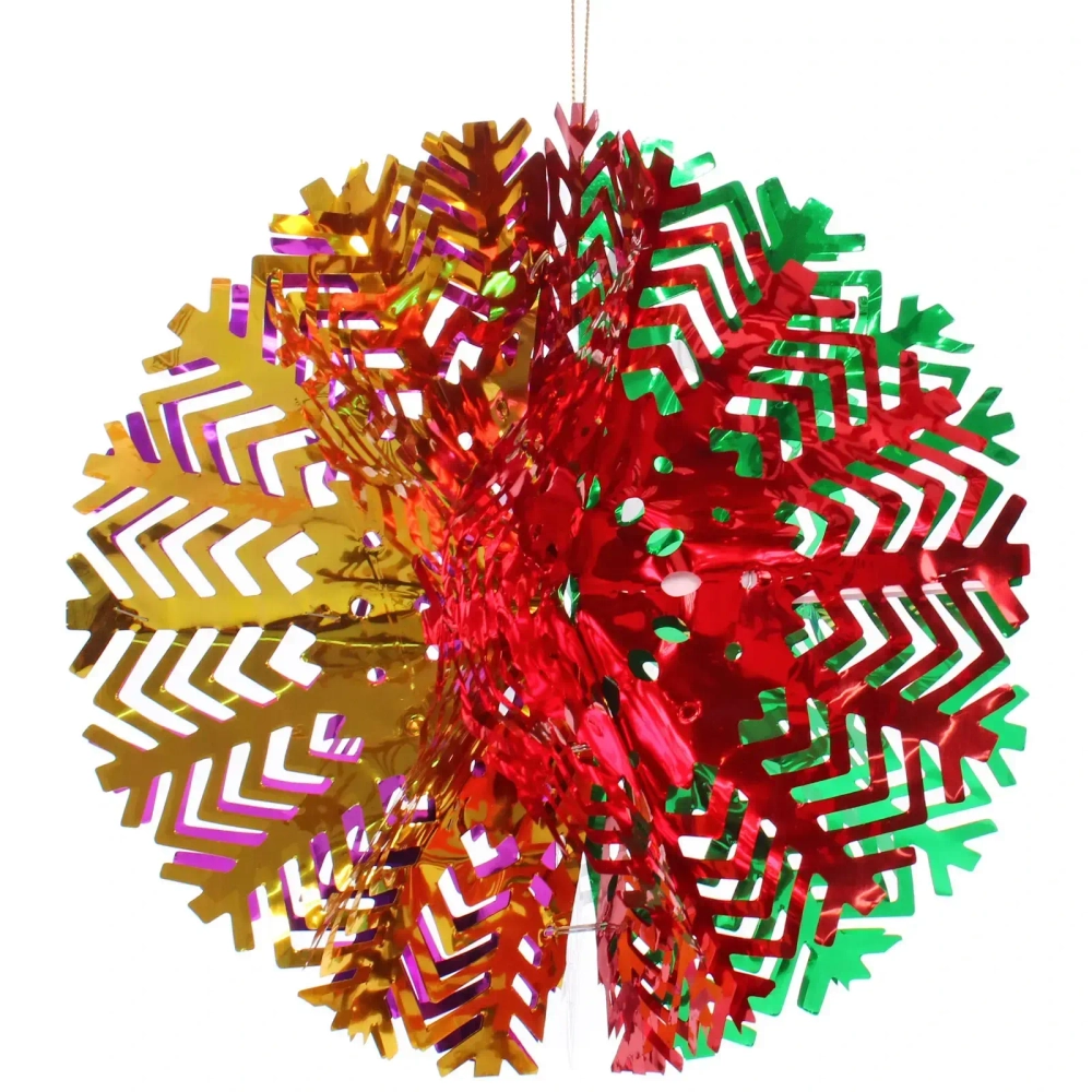 Украшение фольгированное «Снежный шар» d-30 см, Мультицвет