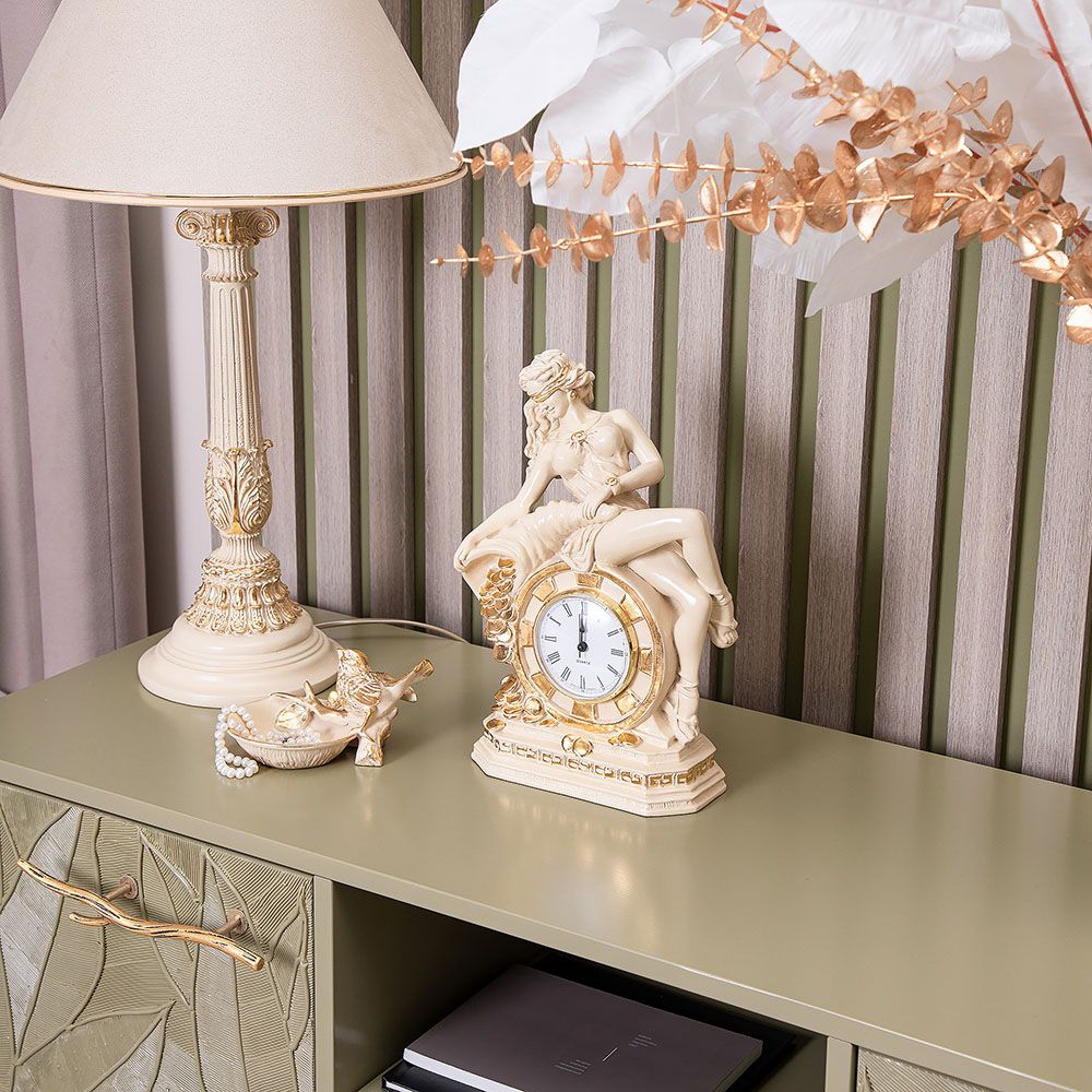 Часы настольные Колесо Фортуны Айвори