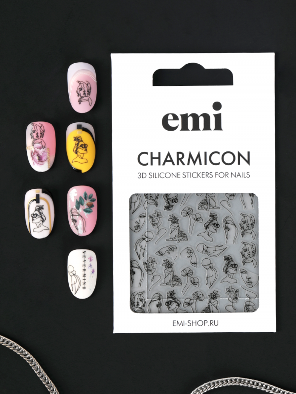 Charmicon 3D Silicone Stickers №209 Женственность