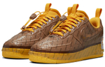 Nike Air Force 1 Low experimental "archaeo brown" non-slip low-top sneakers for men and women with the same brown and yellow