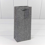 Пакет подарочный Под бутылку 22х10х6см "Премиум" (Микс)