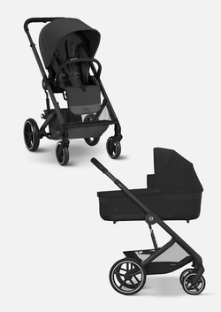 Cybex Детская коляска Balios S Lux BLK 2 в 1 цвет Moon Black