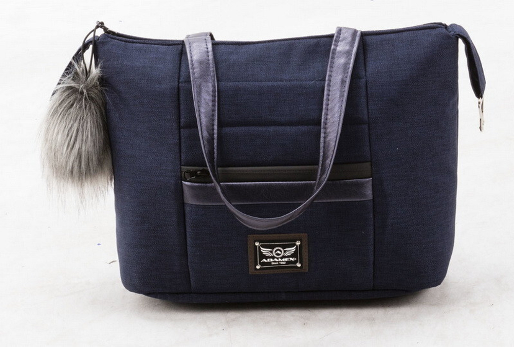 Детская коляска Adamex Marco 2 в 1 GA09 (Т. СИН ТК.+ Т.СИН ПЕРЛ КОЖ. ОТДЕЛКА)