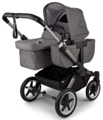 Коляска для двойни Bugaboo Donkey 5 Twin шасси Graphite Grey Melange/Grey Melange