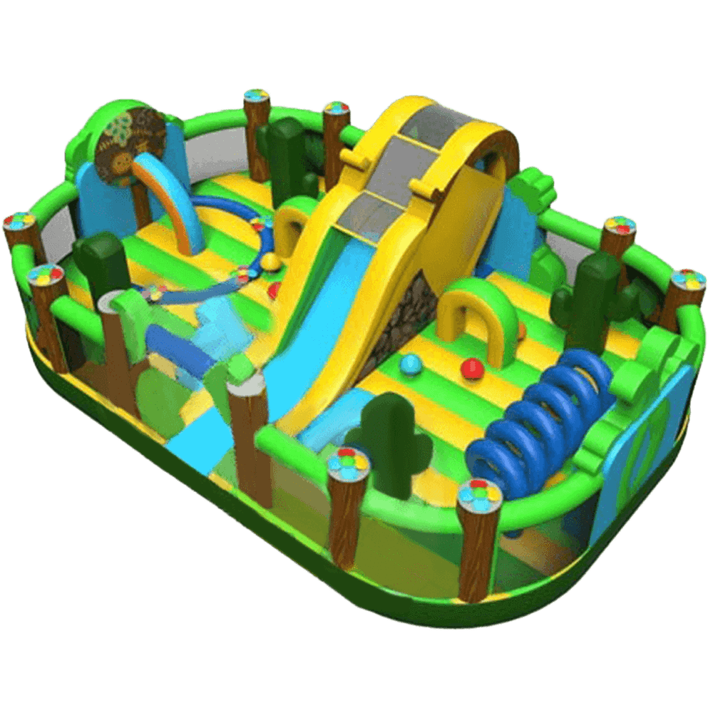 Коммерческий надувной батут "Водопад в джунглях"