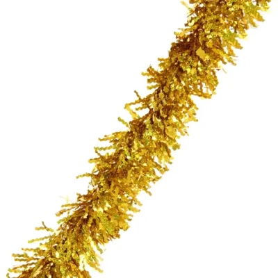 Мишура 2м 15см «Голограмма волна», Золото