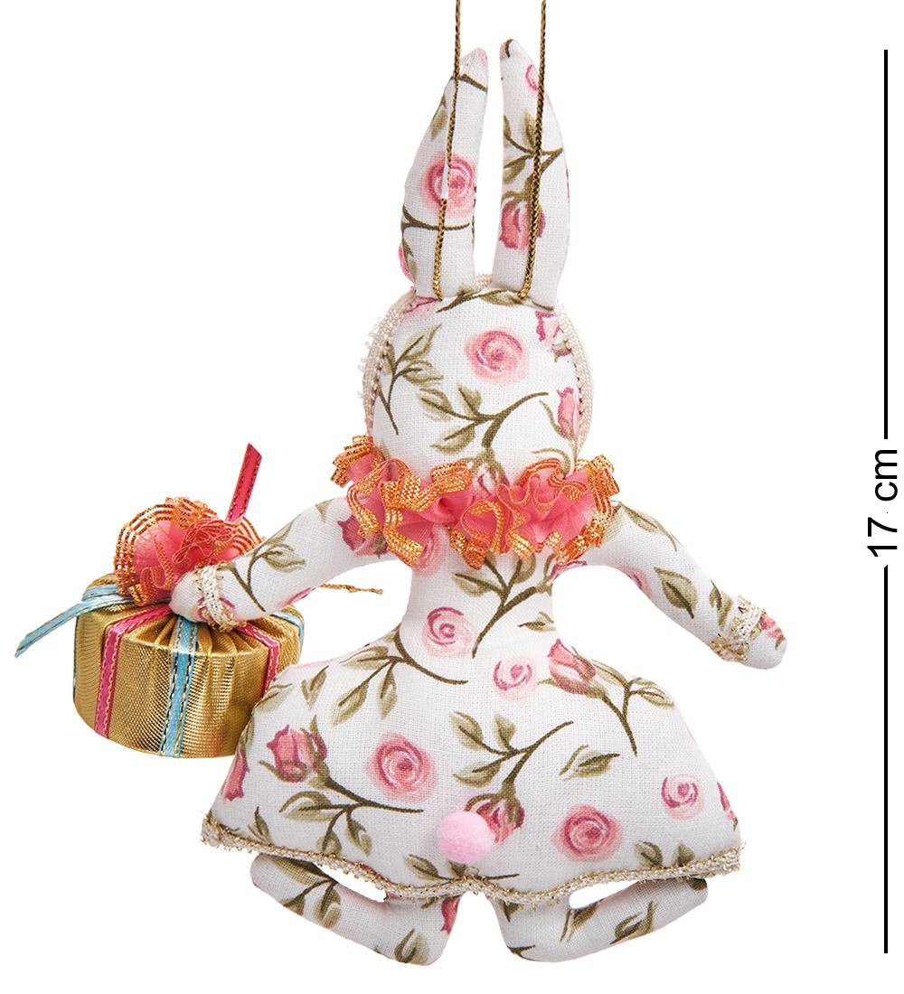 РусКукла RK-463/2 Кукла подвесная «Крольчиха с тортом»