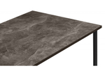 Стол деревянный Woodville Лиман 117 х 77 бетон темный, черный матовый, ножки черные