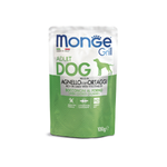 Влажный корм для собак с ягненок и овощами паучи Monge Dog Grill 0,1кг