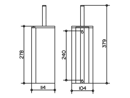 Ёрш для унитаза Keuco Plan, хром (14964010100)