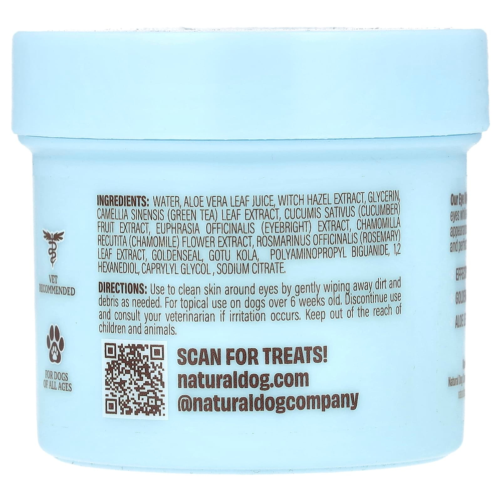 Natural Dog Company, Салфетки для глаз, 50 шт.