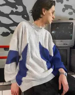 Купить Свитер SoWhat? Creepers Серо-Синий Свитер SoWhat? Creepers Серо-Синий