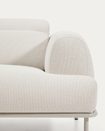 Диван Aurum 3-местный цвета экрю с откидным подголовником 234  см