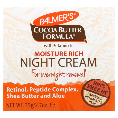 Palmer's, Cocoa Butter Formula® с витамином E, увлажняющий ночной крем, 75 г (2,7 унции)