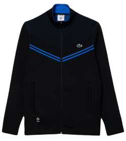 Мужская теннисная кофта Lacoste Tennis x Daniil Medvedev After Match Jacket - black/blue