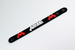 Браслет Asking Alexandria красное лого белая надпись