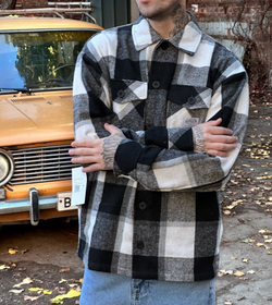 Рубашка GIFTED78 BRO Чёрно-белый