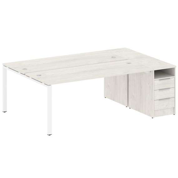 Метал Систем Рабочая станция с тумбой на П-образном м/к БП.РС-СТП-2.5