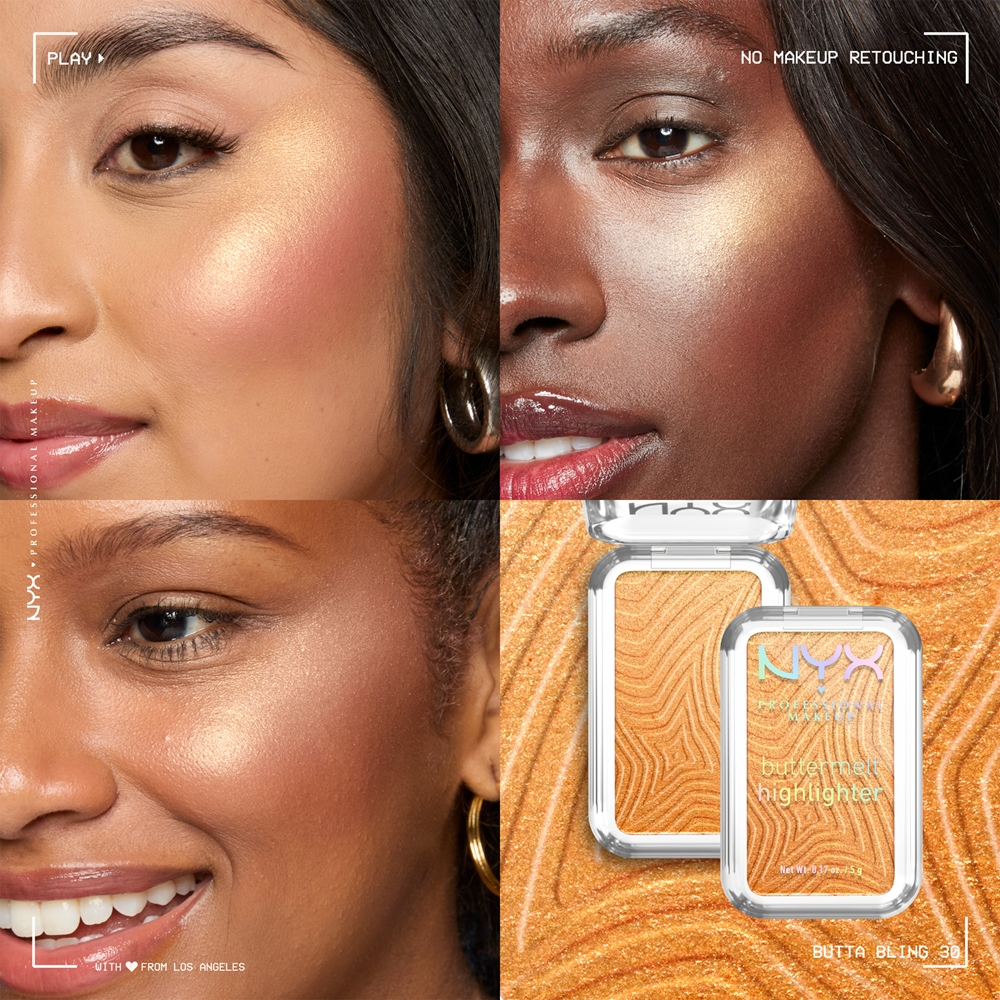 NYX Professional Makeup Buttermelt Highlighter - Розсветлитель оттенок butta bling 30, 5 g