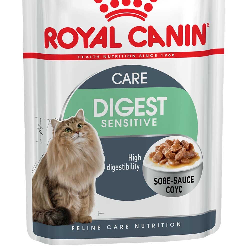 Royal Canin Digest Sensitive 85 г соус - консервы (пауч) для кошек для улучшения пищеварения (кусочки)