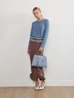 БРЕЛОК «CHARM» 01 ЗАМША ГОЛУБОЙ