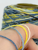 Caliza - Italy Stock- 75% шерсть, 25% п/а; 420м/100гр., мультиколор салатовый