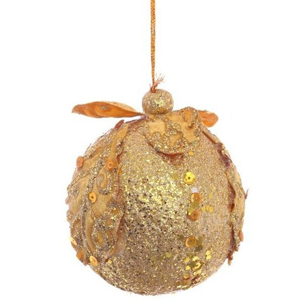 GAEM Украшение новогоднее Шар "Причуда золотая", D 10 см, L10 W10 H10 см