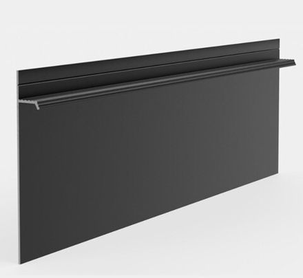 Плинтус скрытого монтажа Pro Design 323 черный, 2700x14,5x98,6 мм