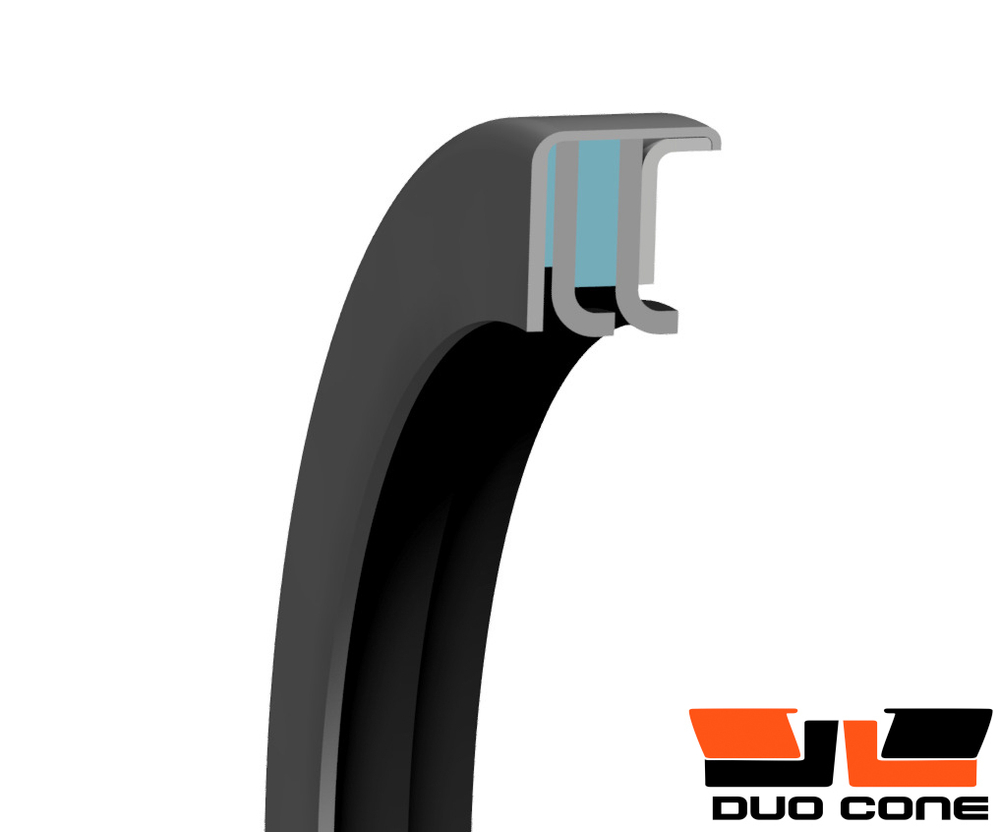 Армированная манжета двухкромочная УР-54 (127x152.5x12) Ф4/сталь