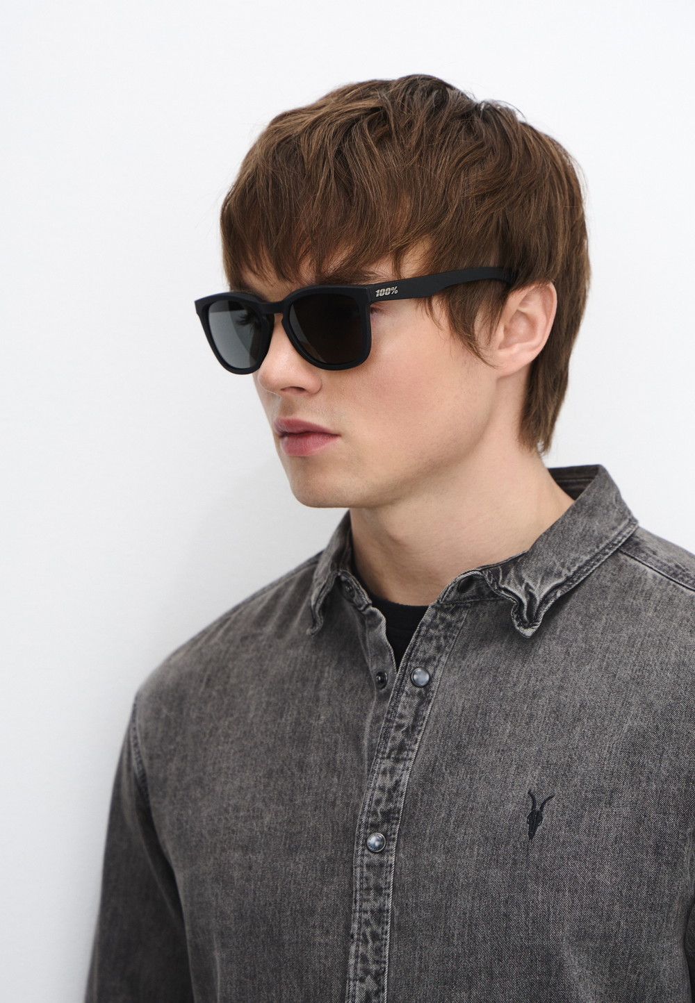 Спортивные очки 100% HUDSON Soft Tact Black - Smoke Lens