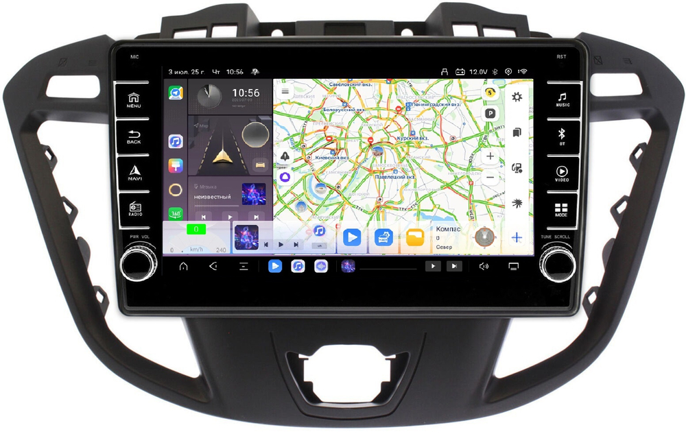 Магнитола для Ford Transit Custom 2012+ - Carmedia OL-9288 (кнопки и крутилки) Android 13, TS20, 6+128Гб, CarPlay, 4G SIM-слот