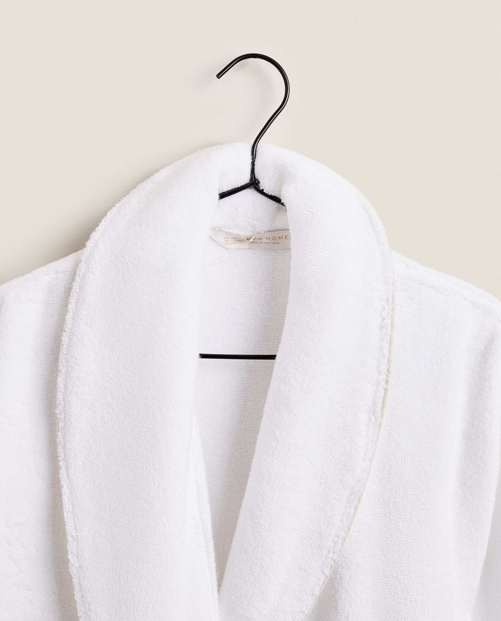 ZARA HOME ХЛОПКОВЫЙ ХАЛАТ, БЕЛЫЙ